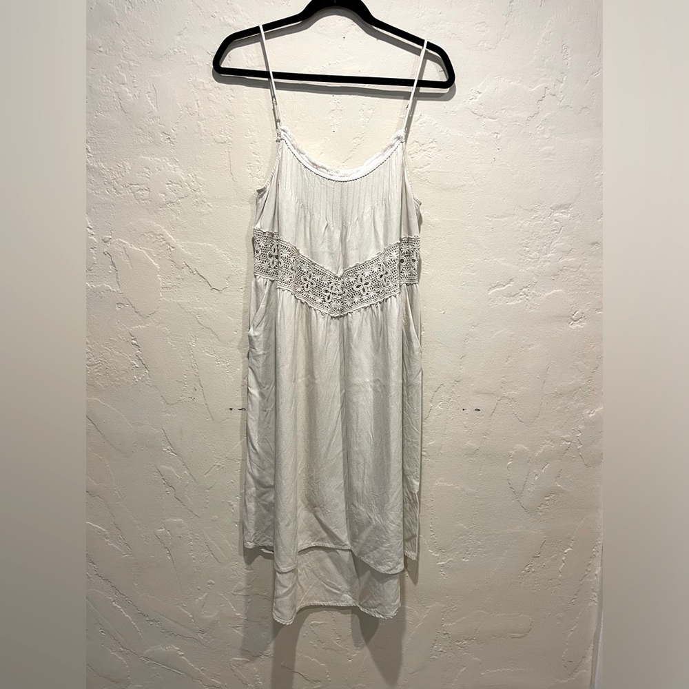 SEA NEW YORK Shite Lace & Fringe Dress